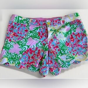 Lilly Pulitzer scalloped Callahan short 14 EUC